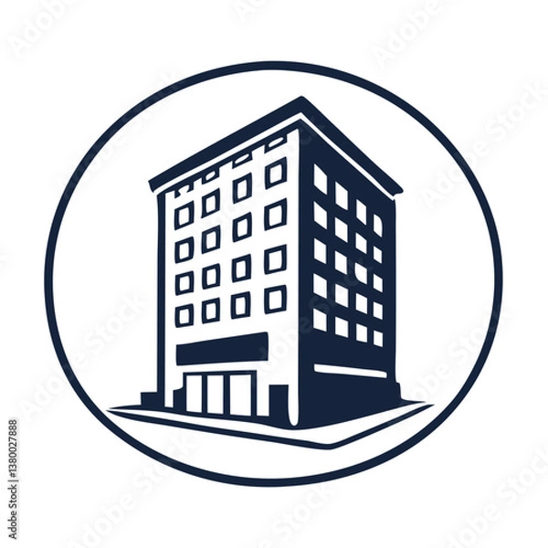 Obraz building-icon-vector-set--apartment-illustration