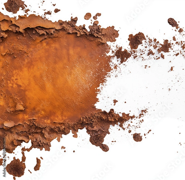 Fototapeta  High-Resolution Brown Rust Texture PNG – Isolated on Transparent Background with White Space for Text Placement