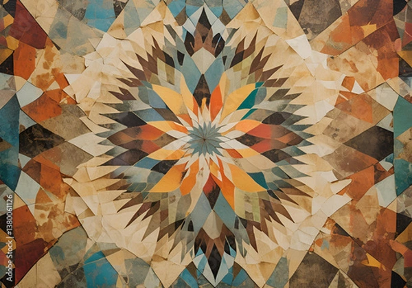 Obraz vintage abstract colorful background