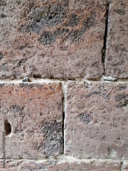 Obraz Masonry stone wall. Wall texture. Wall background. Architecture and construction.
