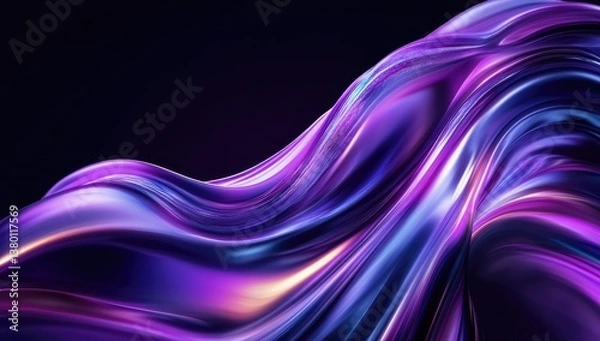 Fototapeta Abstract flowing vibrant colors (1)