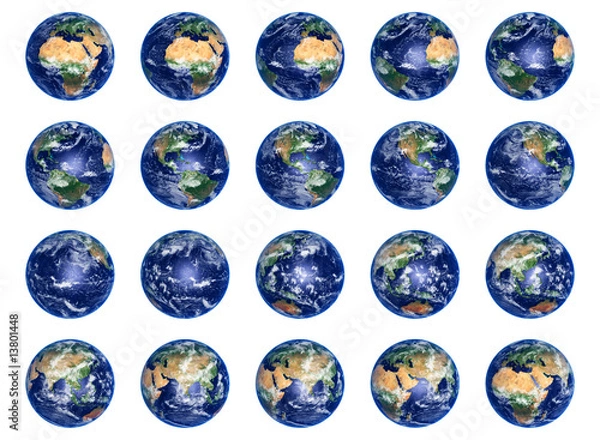 Fototapeta Earth Globes collection