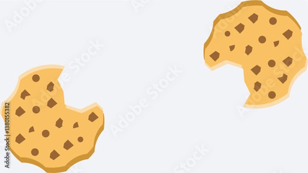 Obraz delicious cookies background design