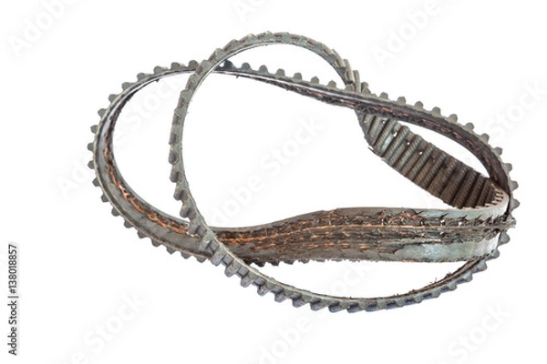 Obraz Timing belt worn-out