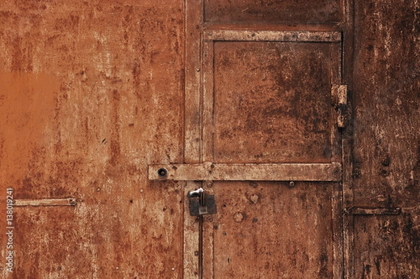 Obraz old rusty door