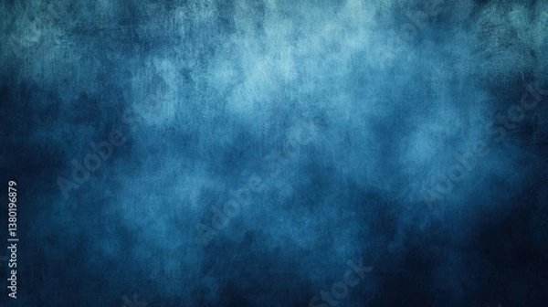 Obraz A textured abstract background featuring deep blue hues with subtle variations, suitable for use in digital designs, presentations, or artistic projects, evoking calmness and depth