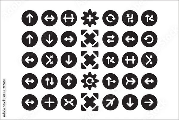 Fototapeta Flat Interface Icons Pack – Modern UI Vector Silhouette Set

Minimalist UI Icons – Essential Flat Vector Icon Collection

Web & App Interface Icons – Clean Flat Design Vector Pack

Silhouette UI Icons