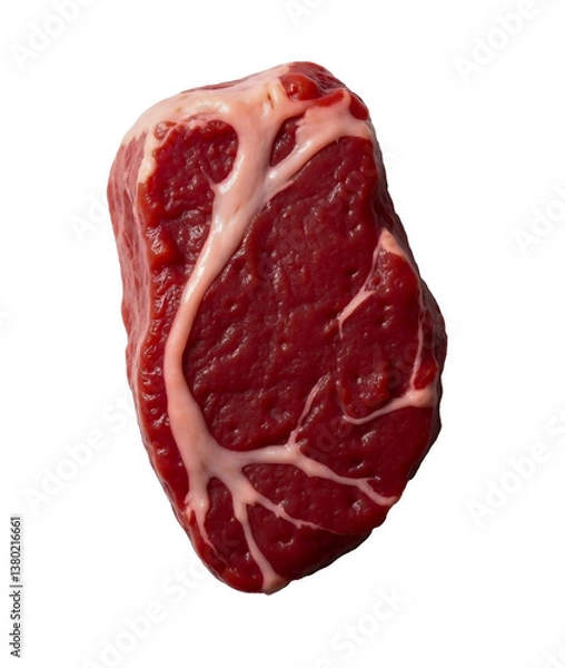 Obraz raw meat on white