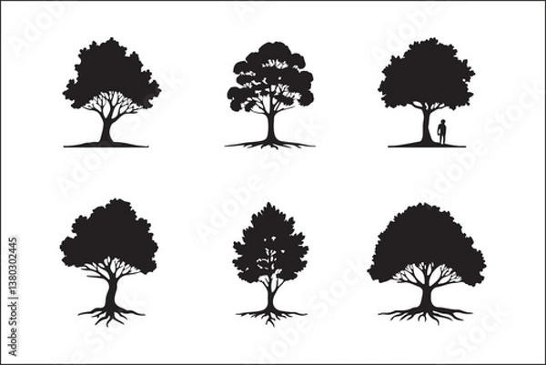 Fototapeta Tree Vector Silhouette – Nature and Forest Design Clipart

Minimalist Tree Illustration – Black Silhouette Vector Art

Botanical Tree Silhouette – Elegant Nature Vector Design

Woodland Tree Vector – 