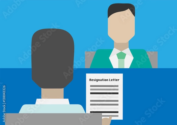 Fototapeta Resignation meeting