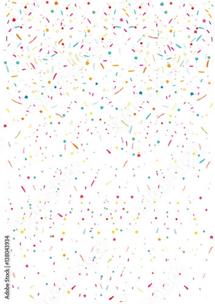 Fototapeta Colorful confetti vector background