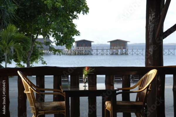 Fototapeta テーブルと椅子