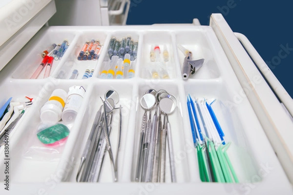 Obraz Dentist tools drawer