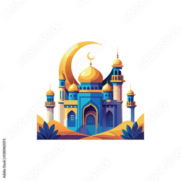 Obraz .Eid Al Fitr celebration design