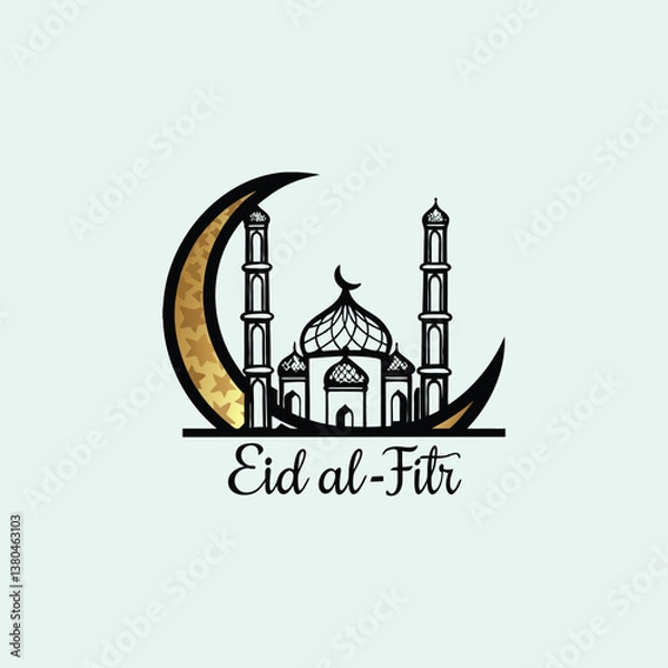 Obraz .Eid Al Fitr celebration design