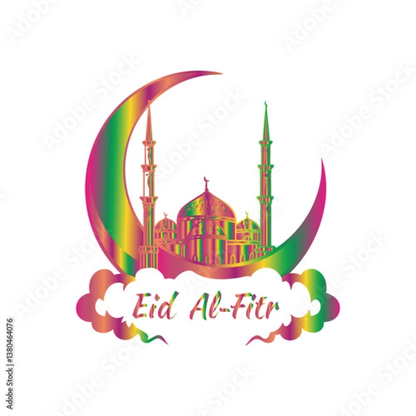 Obraz .Eid Al Fitr celebration design