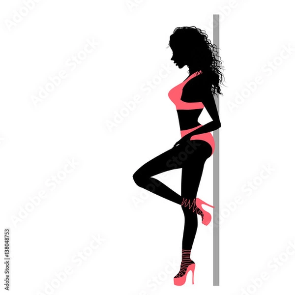 Fototapeta Pole dancer girl