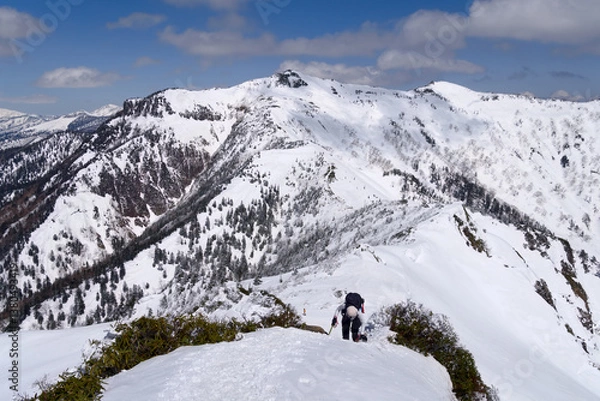 Fototapeta 稜線から望む上州武尊山