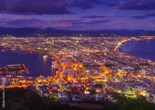 Obraz 函館の夜景