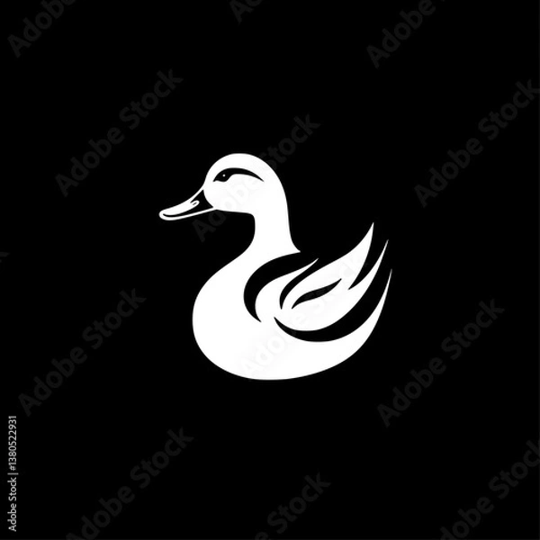 Obraz Duck | Minimalist and Simple Silhouette - Vector illustration