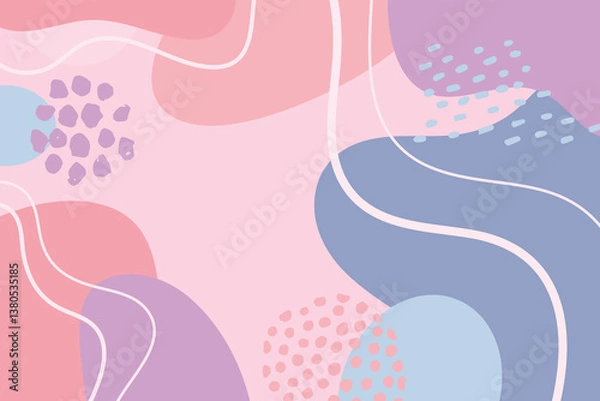 Fototapeta Artwork trendy contemporary abstract shapes. Background with abstract Colorful. Banner and cover for your design.	