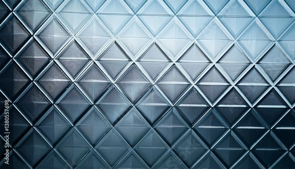 Fototapeta close up diamond patterned frosted glass texture subtle reflection background
