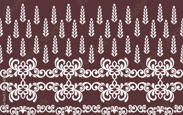 Fototapeta seamless pattern with floral elements