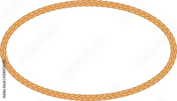 Obraz Rope Border Frame Shape Illustration