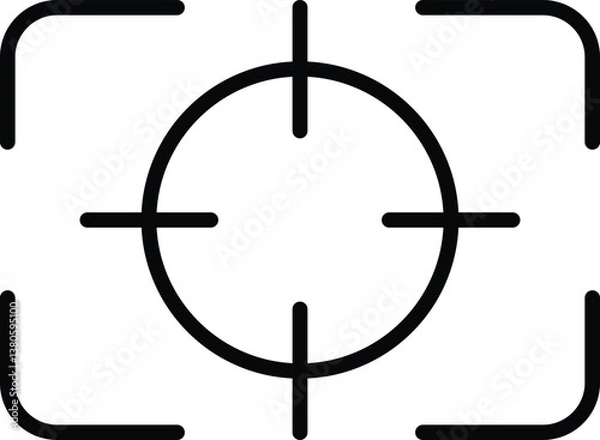 Fototapeta Focus icon․ Target camera symbol. Vector illustration