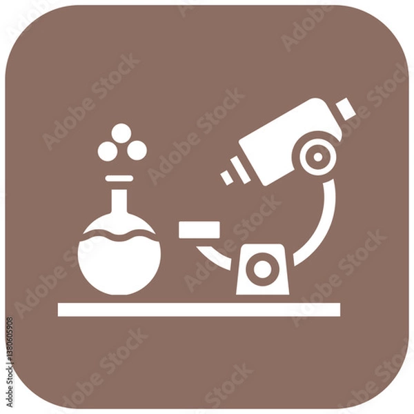 Fototapeta Laboratory Flask Icon