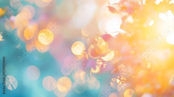Obraz abstract lens flare bokeh background