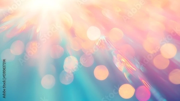 Obraz abstract lens flare bokeh background