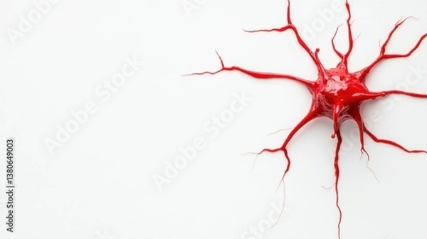 Obraz red paint splash isolated