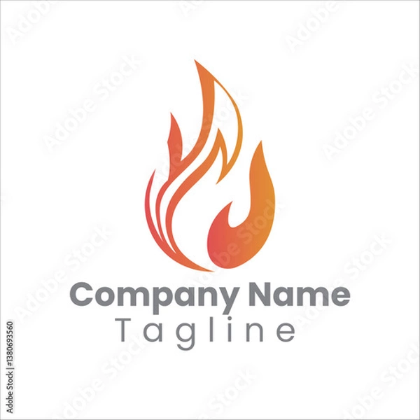 Fototapeta Flame logo