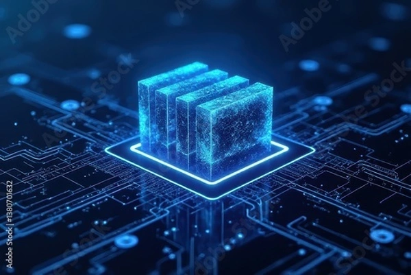 Obraz Ingenious CPU VPS Technology Illustration