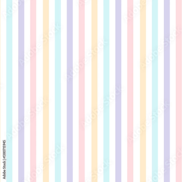 Obraz Pastel rainbow stripes seamless pattern design