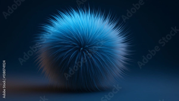Obraz Blue flurry 3D object