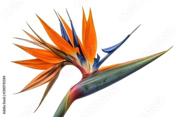 Obraz Exotic orange flora, a tropical bloom of paradise