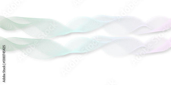 Fototapeta abstract wave element for design pink and white. Design template for cover, business. Abstract dynamic color lines, waves. Vector geometric backgrounds.	