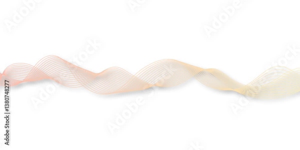 Fototapeta abstract wave element for design pink and white. Design template for cover, business. Abstract dynamic color lines, waves. Vector geometric backgrounds.	