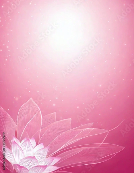 Fototapeta Background with lotus flower picture
