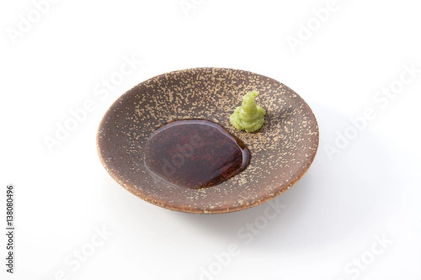 Obraz Soy Sauce with Wasabi 