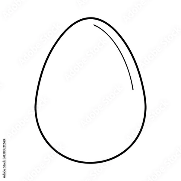 Obraz Simple decorated Easter egg