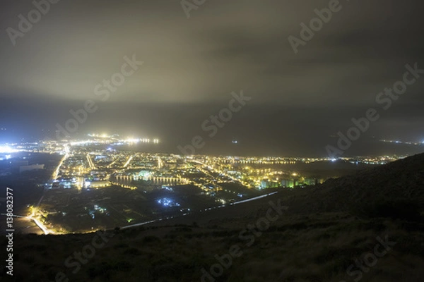 Obraz night scene, Mallorca, Spain