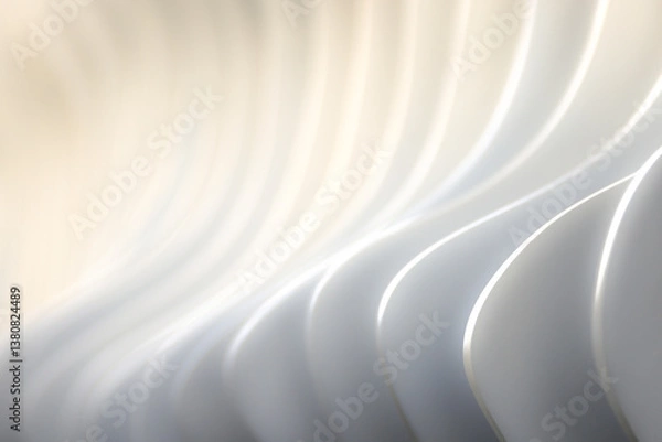 Fototapeta Minimalist elegant curve abstract wavy background material