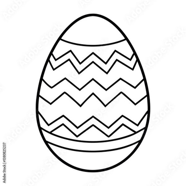 Obraz Simple decorated Easter egg
