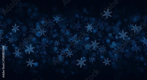 Fototapeta Midnight Frostfall AI Generated