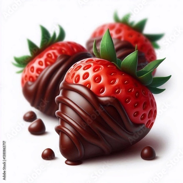 Fototapeta chocolate covered strawberries