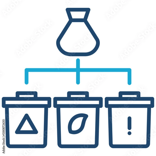 Fototapeta Separate Icon