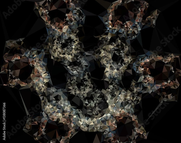 Obraz Abstract polygonal geometric background. 